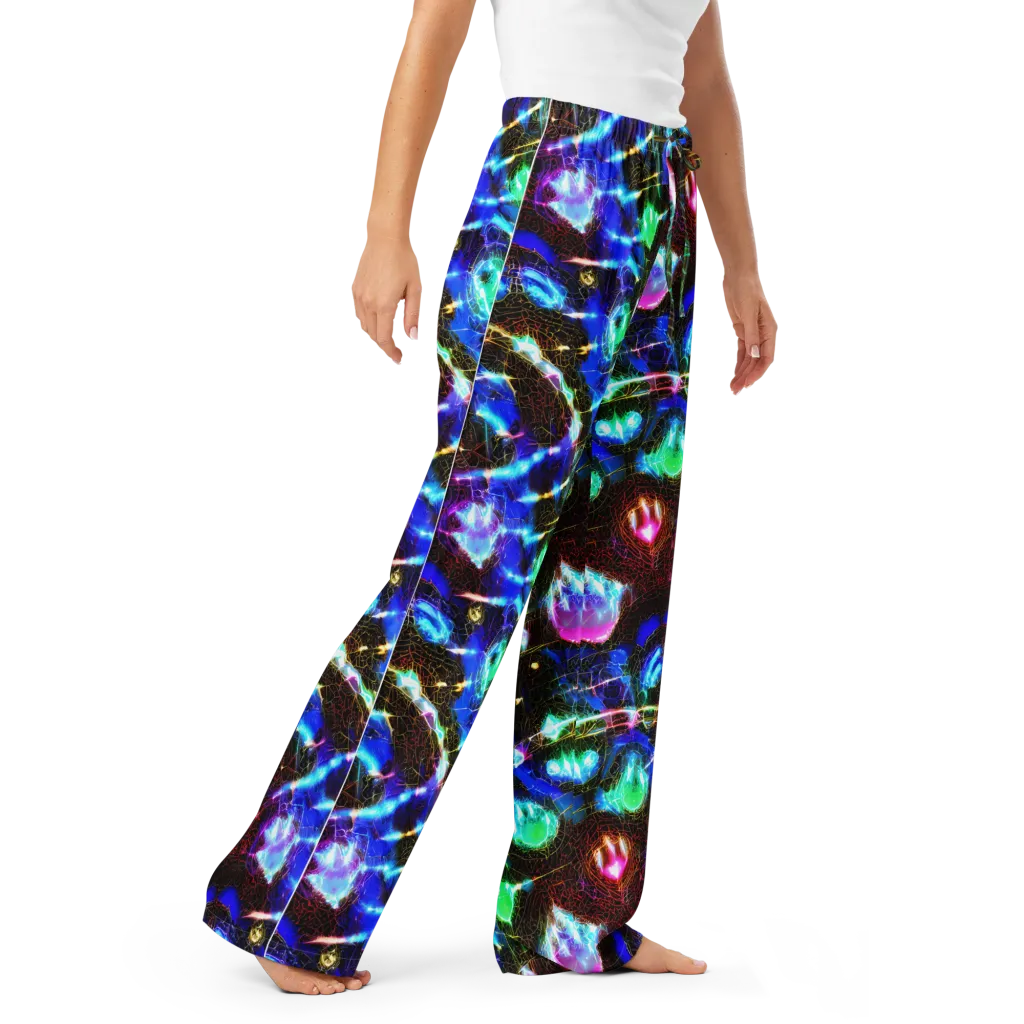 Galactic Vein on Women's Pajama Pants — Right Front