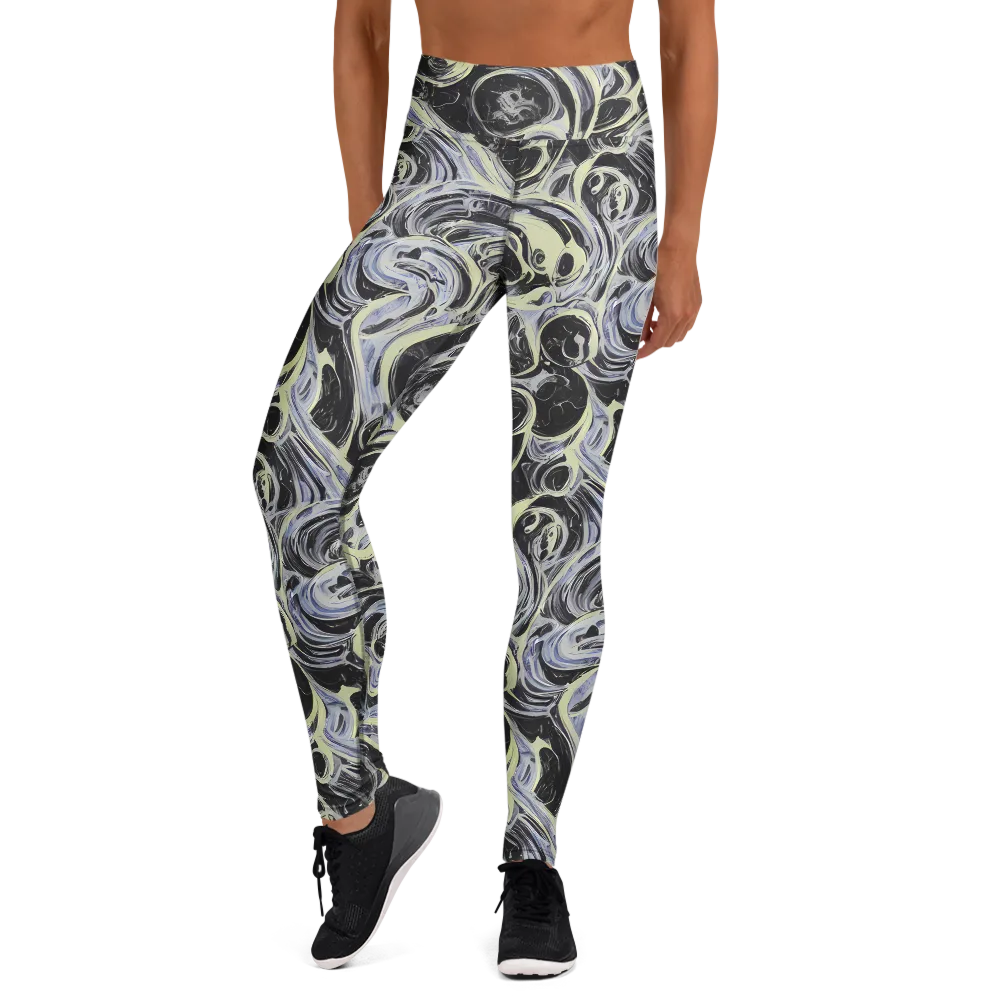 Moonlit Melt on Yoga Leggings — Front