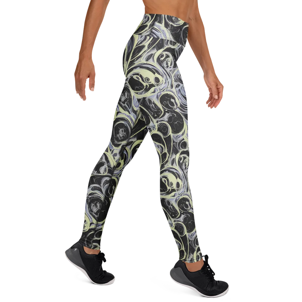 Moonlit Melt on Yoga Leggings — Right