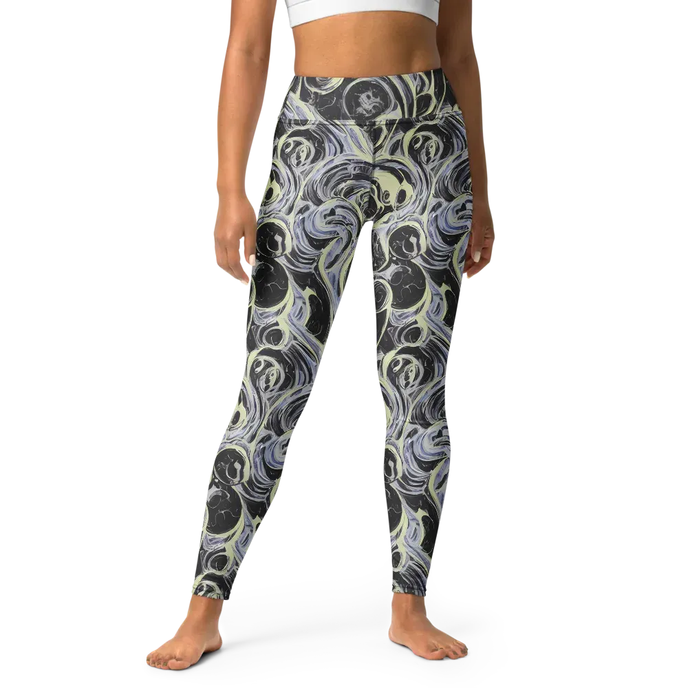 Moonlit Melt on Yoga Leggings — Front