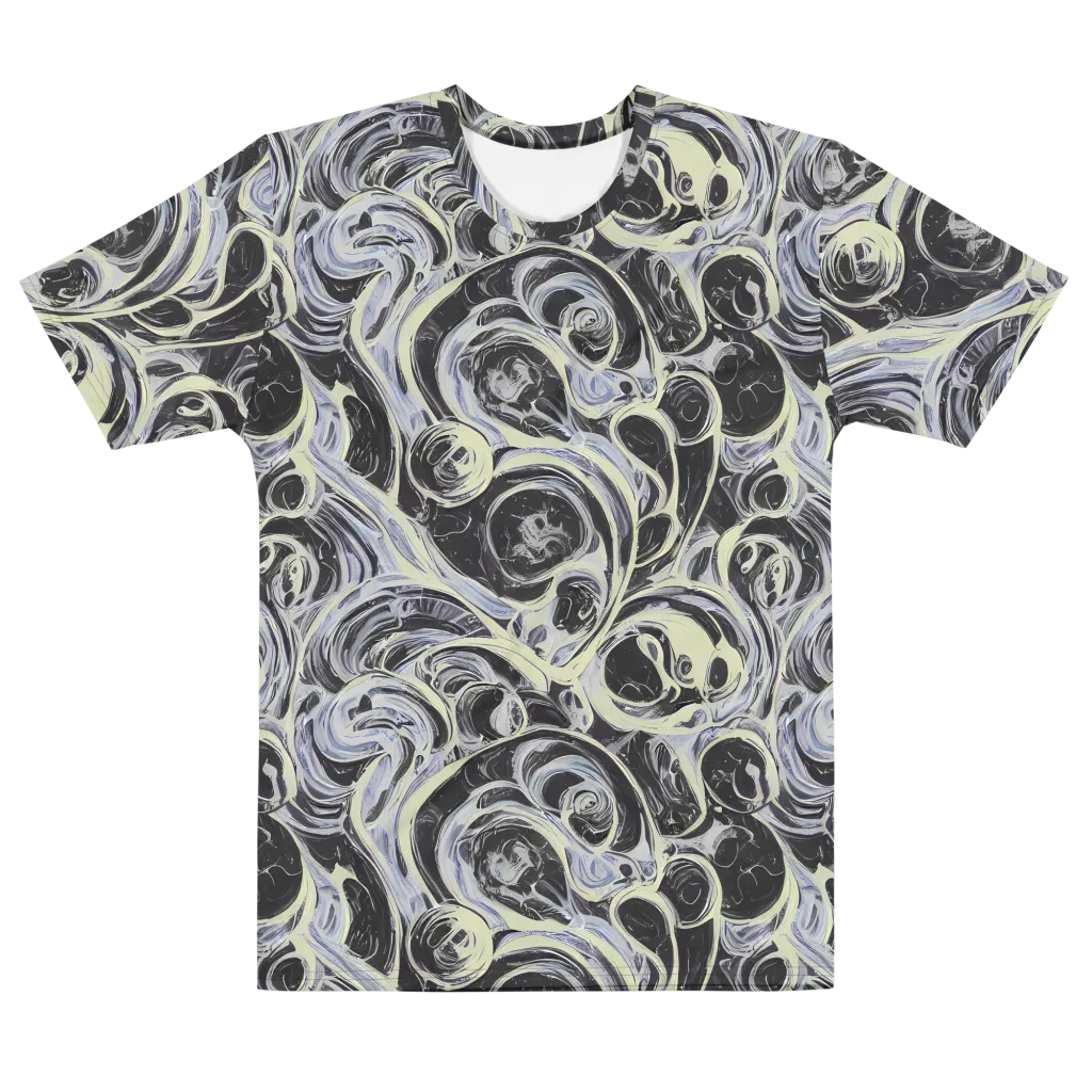 Moonlit Melt on Men's Cotton Crew Neck T-Shirt — Front