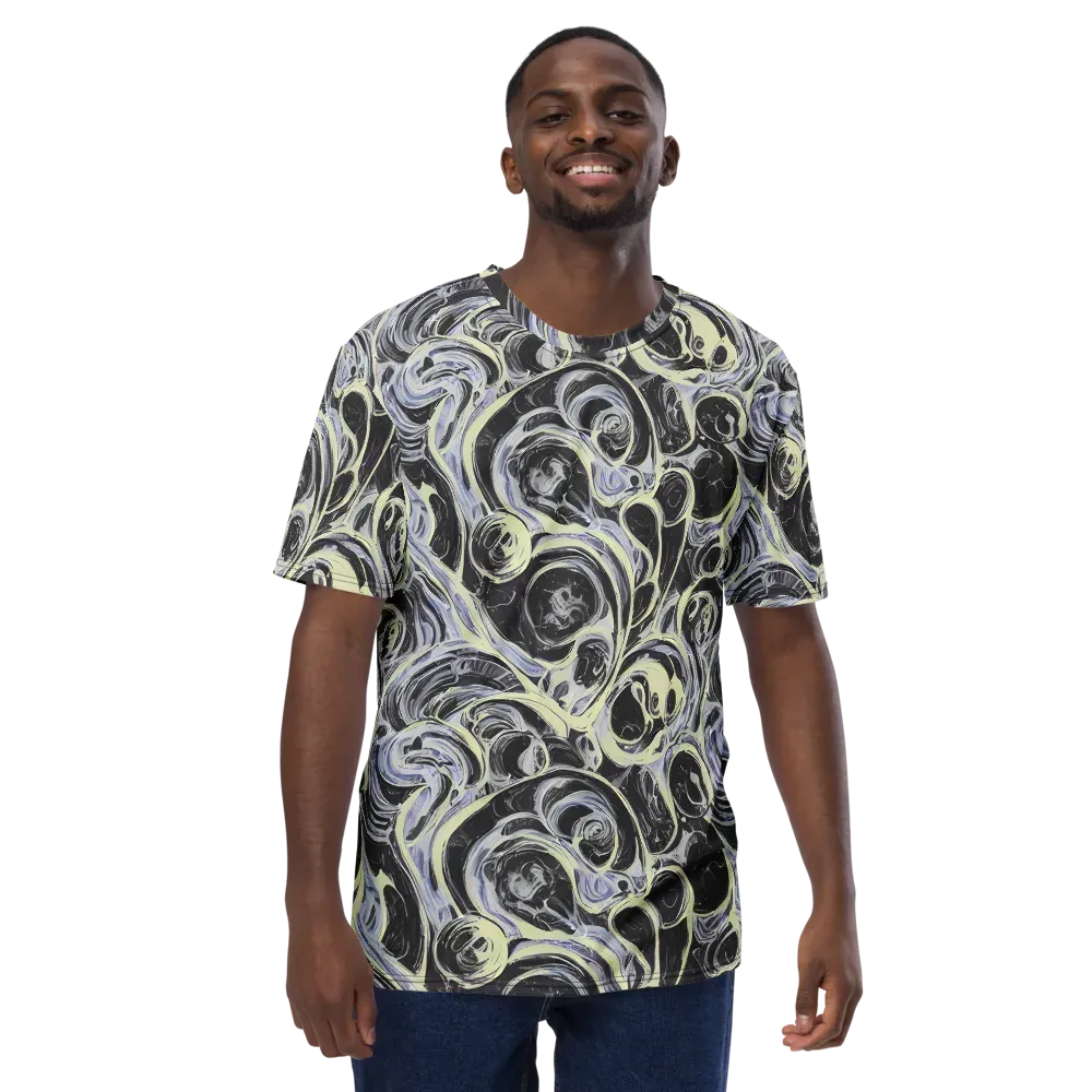 Moonlit Melt on Men's Crew Neck T-Shirt — Front