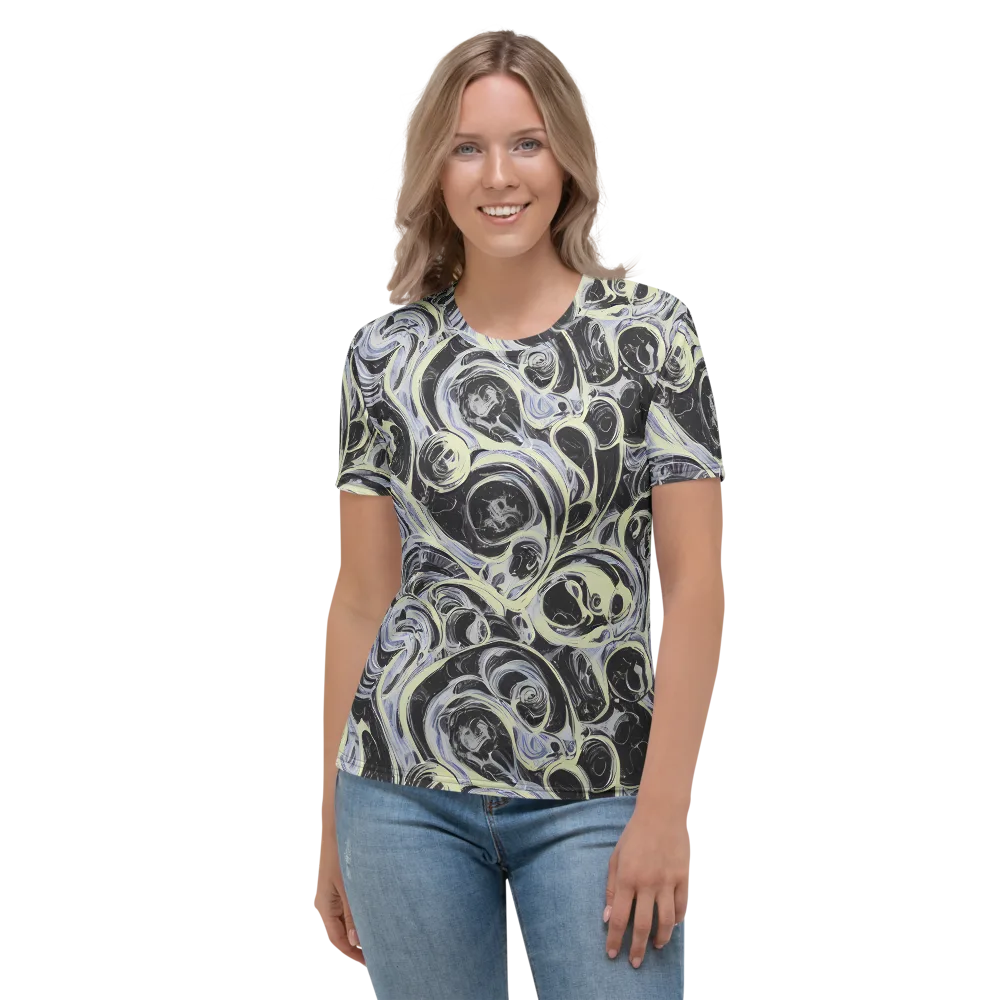 Moonlit Melt on Women's Crew Neck T-Shirt — Front