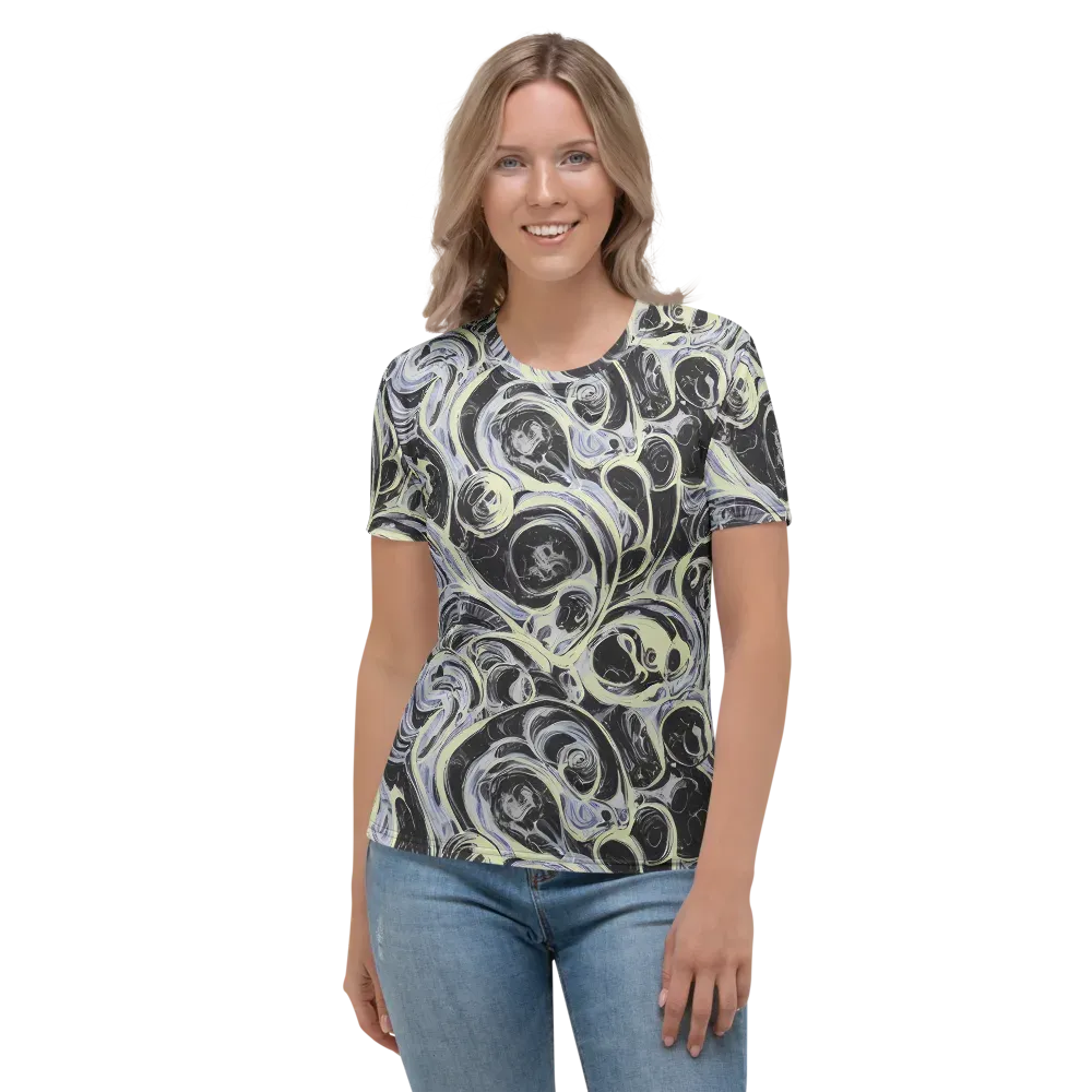 Moonlit Melt on Women's Crew Neck T-Shirt — Front