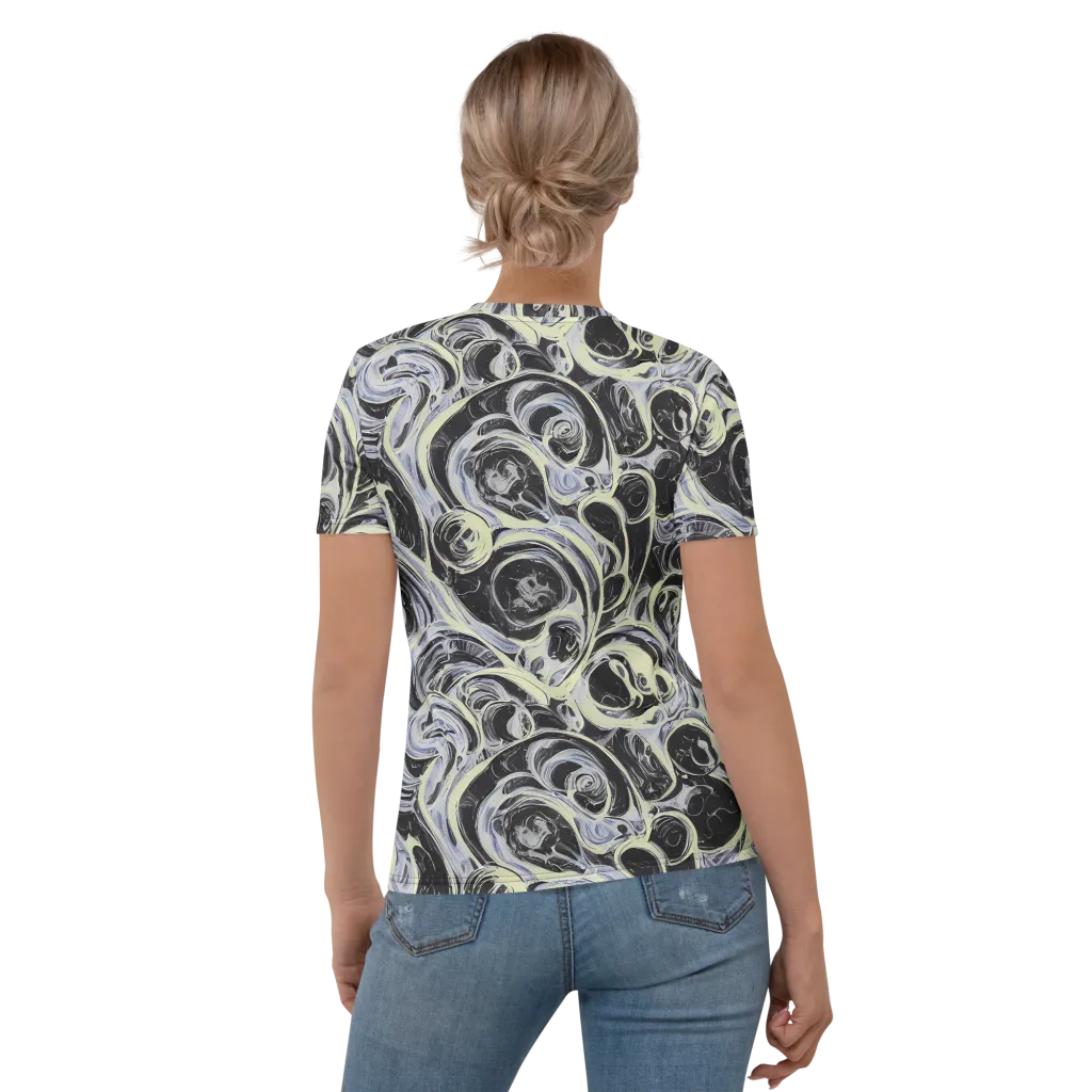 Moonlit Melt on Women's Crew Neck T-Shirt — Back