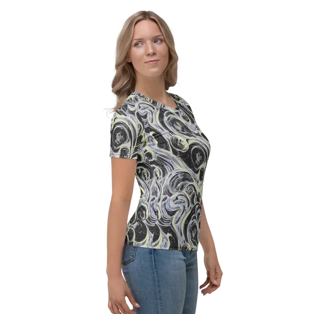 Moonlit Melt on Women's Crew Neck T-Shirt — Right