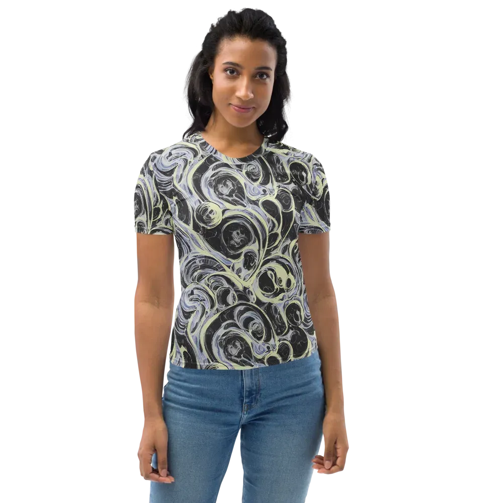 Moonlit Melt on Women's Crew Neck T-Shirt — Front
