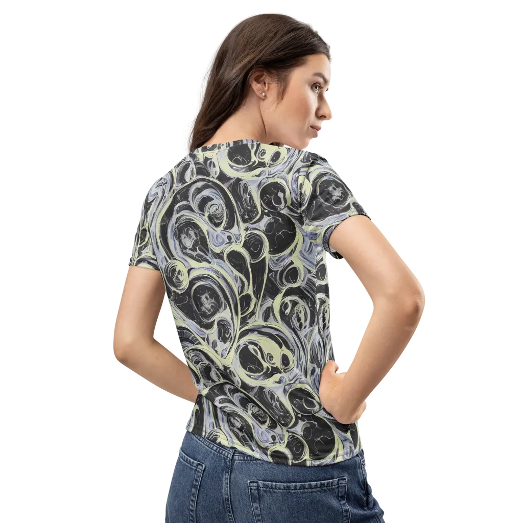 Moonlit Melt on Women's Crew Neck T-Shirt — Back
