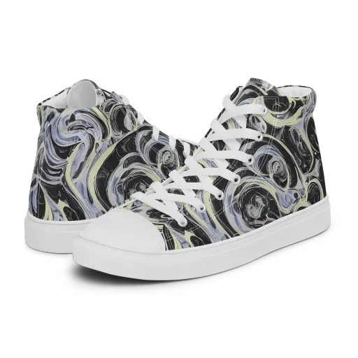 Moonlit Melt on a Women's High Top Canvas Shoes