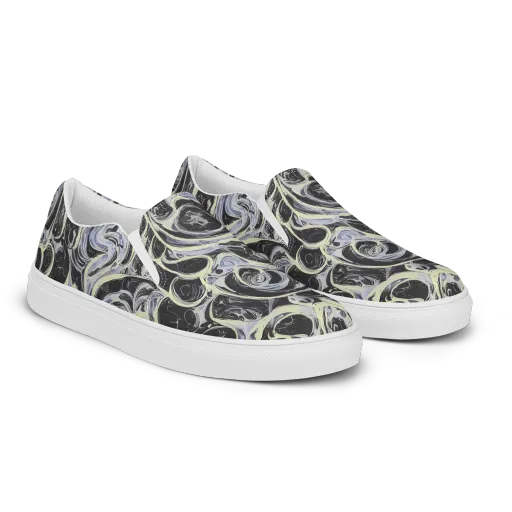 Moonlit Melt on a Men's Slip-On Canvas Shoes