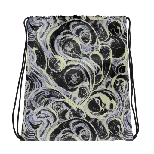 Moonlit Melt on a Drawstring Bag
