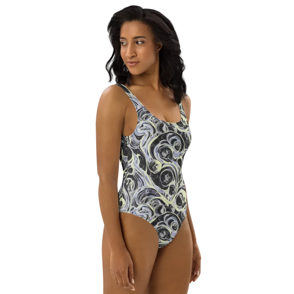 Moonlit Melt on One-Piece Swimsuit — Right