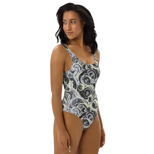 Moonlit Melt on a One-Piece Swimsuit
