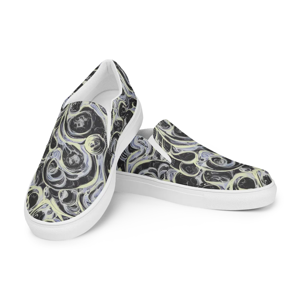 Moonlit Melt on Women's Slip-On Canvas Shoes — Left Front