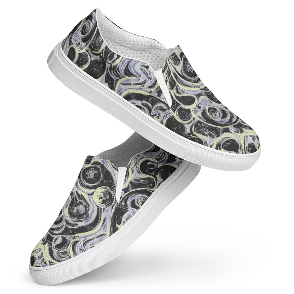 Moonlit Melt on Women's Slip-On Canvas Shoes — Front