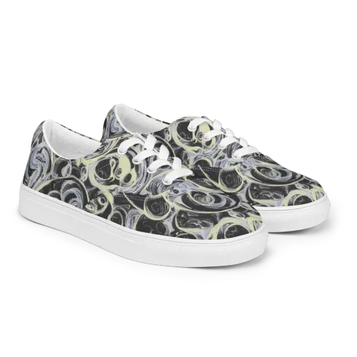 Moonlit Melt on a Men's Lace-Up Canvas Shoes