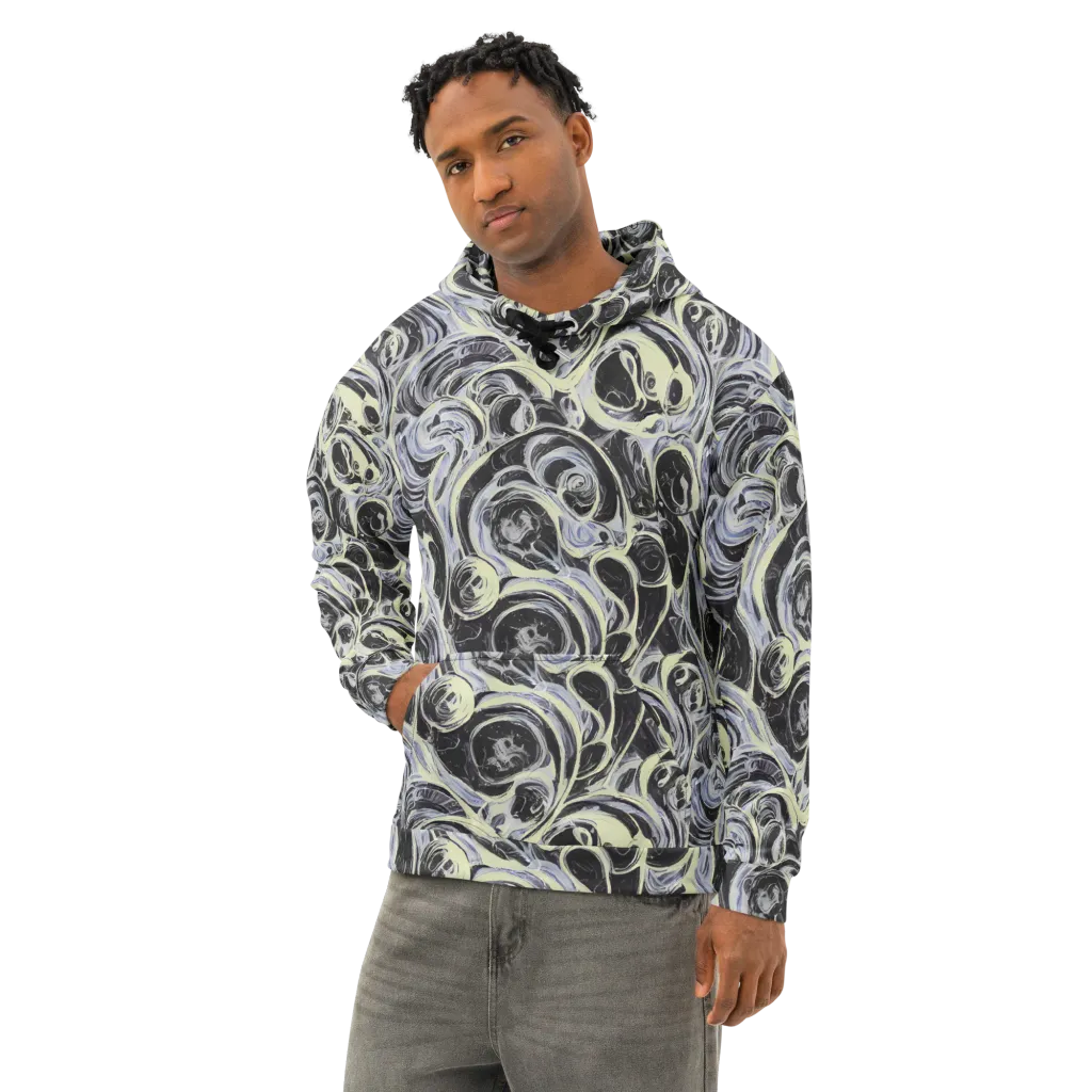 Moonlit Melt on Cotton Hoodie — Left Front