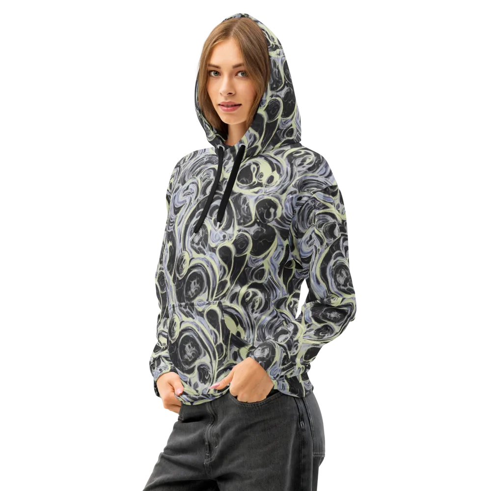 Moonlit Melt on Cotton Hoodie — Left Front