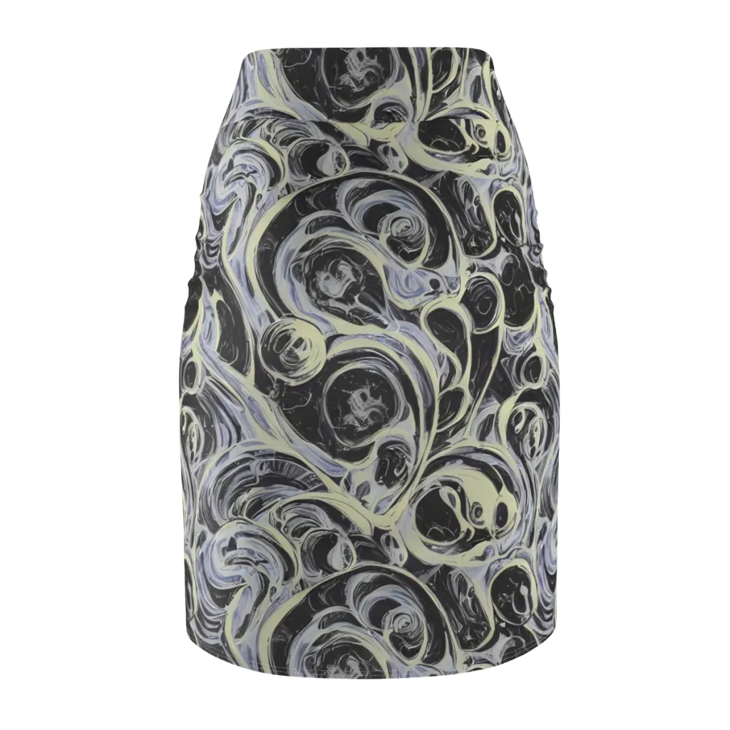 Moonlit Melt on Pencil Skirt — Back