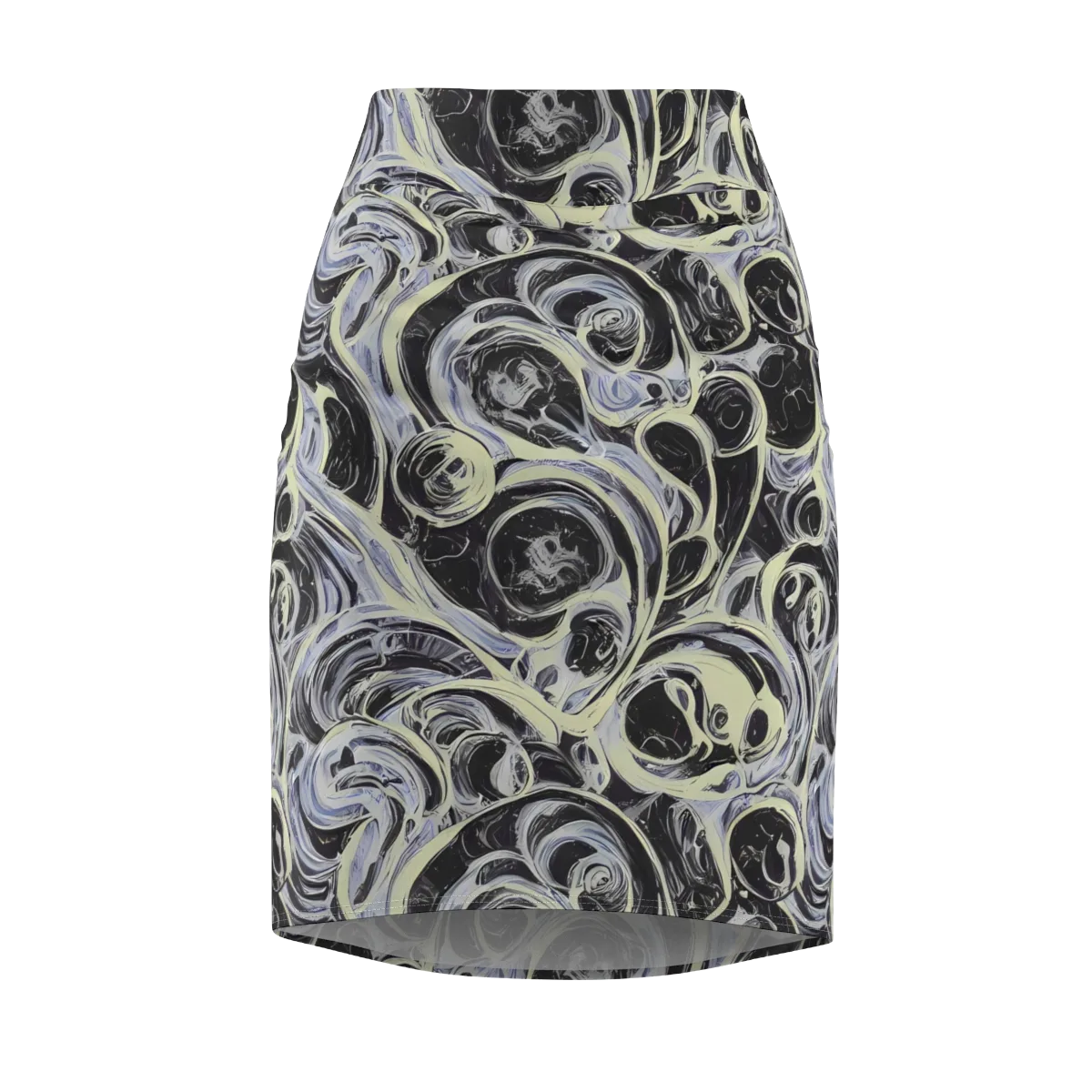 Moonlit Melt on Pencil Skirt — Front