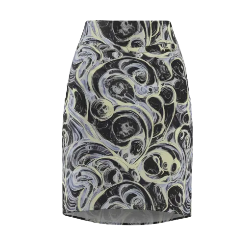 Moonlit Melt on a Pencil Skirt