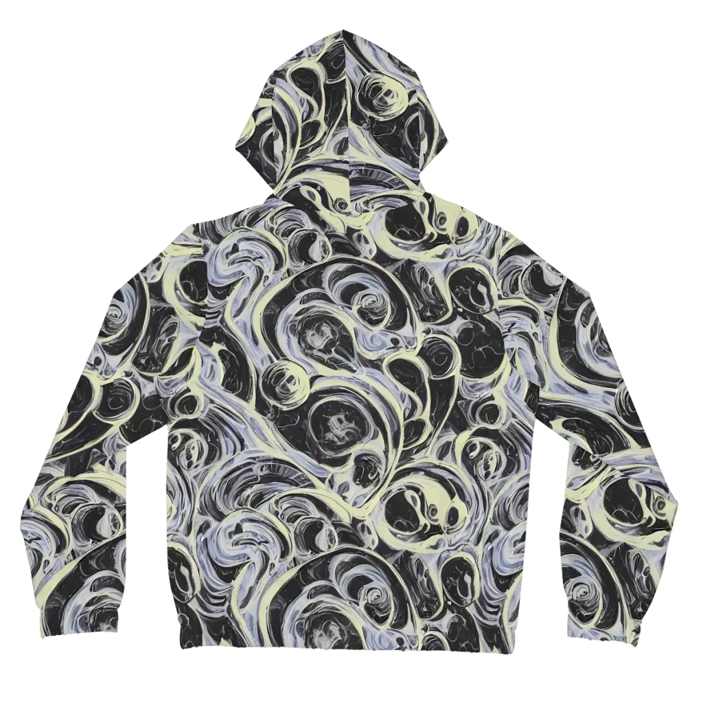Moonlit Melt on Women's Full-Zip Hoodie — Back