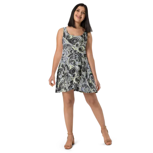 Moonlit Melt on a Skater Dress