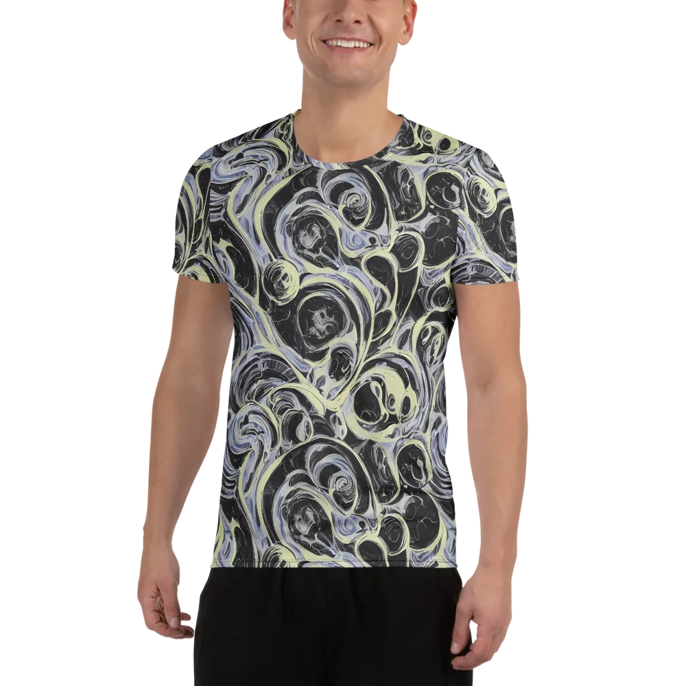 Moonlit Melt on Men's Athletic T-Shirt — Front