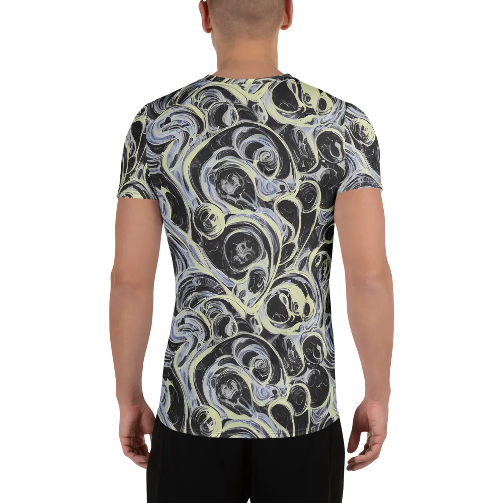 Moonlit Melt on Men's Athletic T-Shirt — Back