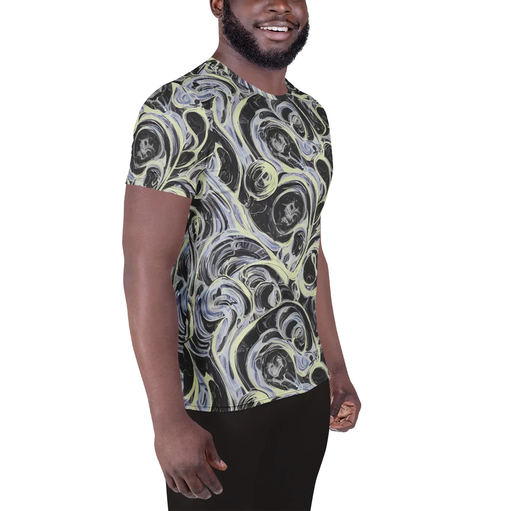 Moonlit Melt on Men's Athletic T-Shirt — Right