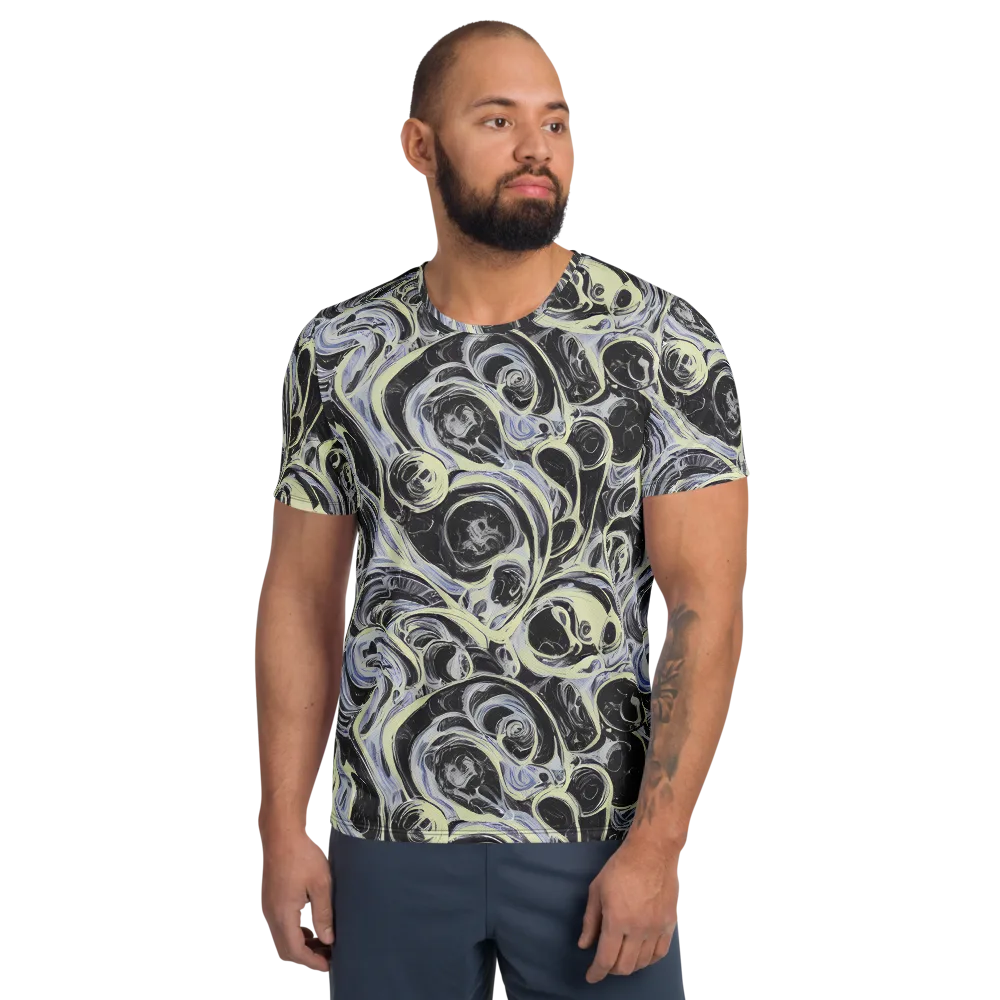 Moonlit Melt on Men's Athletic T-Shirt — Front