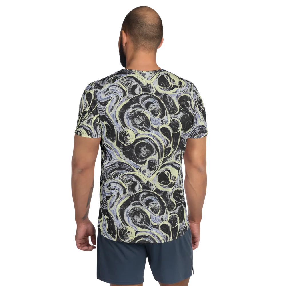 Moonlit Melt on Men's Athletic T-Shirt — Back