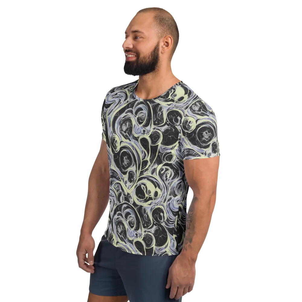 Moonlit Melt on Men's Athletic T-Shirt — Left
