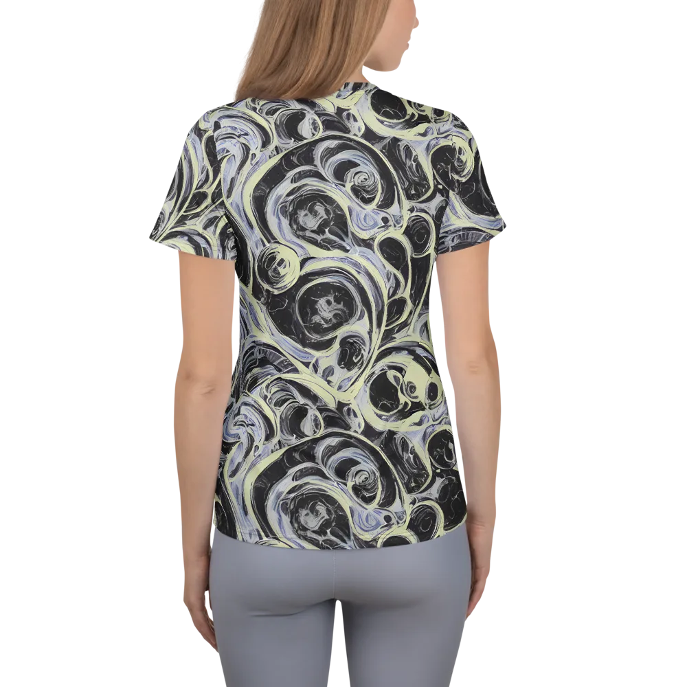 Moonlit Melt on Women's Athletic T-Shirt — Back
