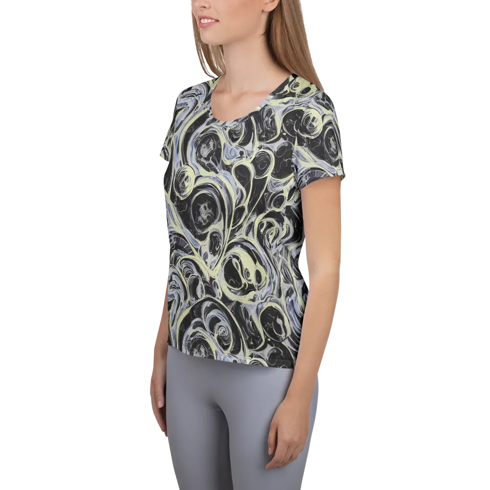 Moonlit Melt on Women's Athletic T-Shirt — Left