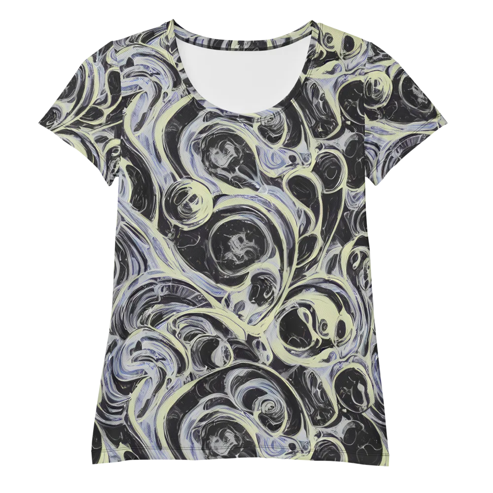 Moonlit Melt on Women's Athletic T-Shirt — Front