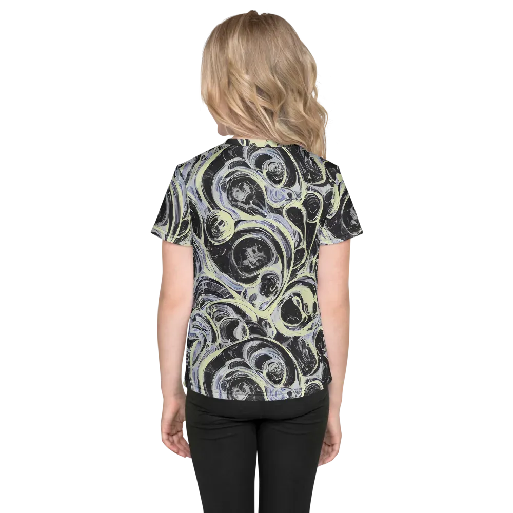 Moonlit Melt on Kids Crew Neck T-Shirt — Back