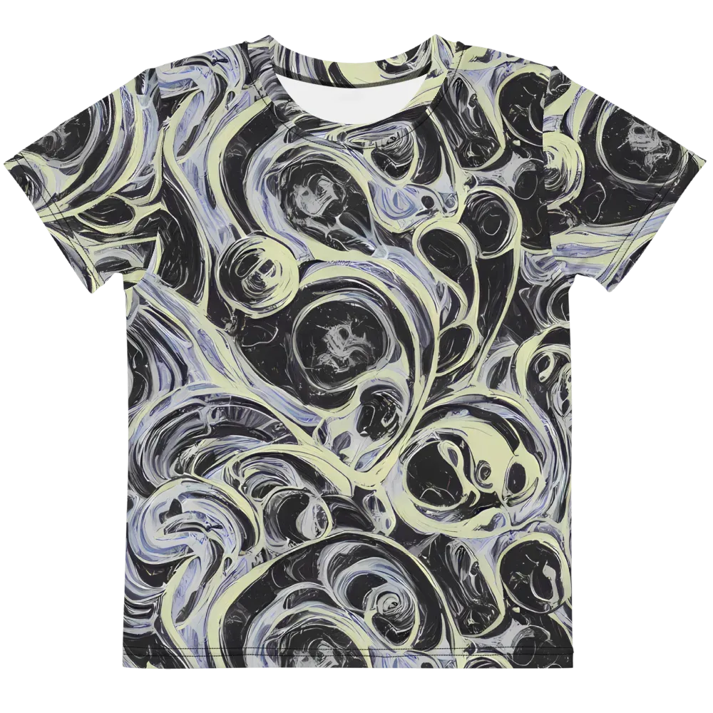 Moonlit Melt on Kids Crew Neck T-Shirt — Front