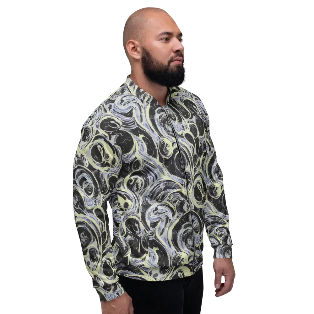 Moonlit Melt on Bomber Jacket — Right