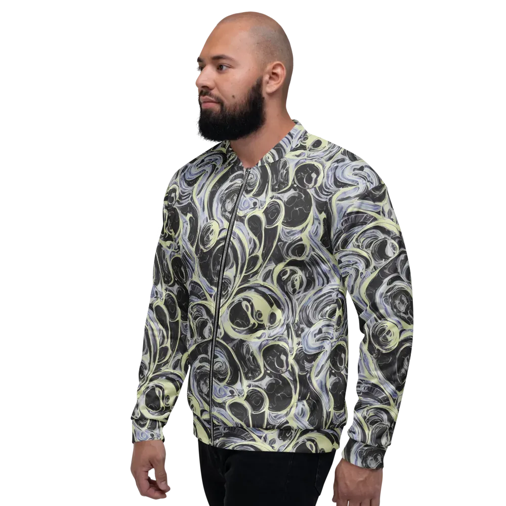 Moonlit Melt on Bomber Jacket — Left