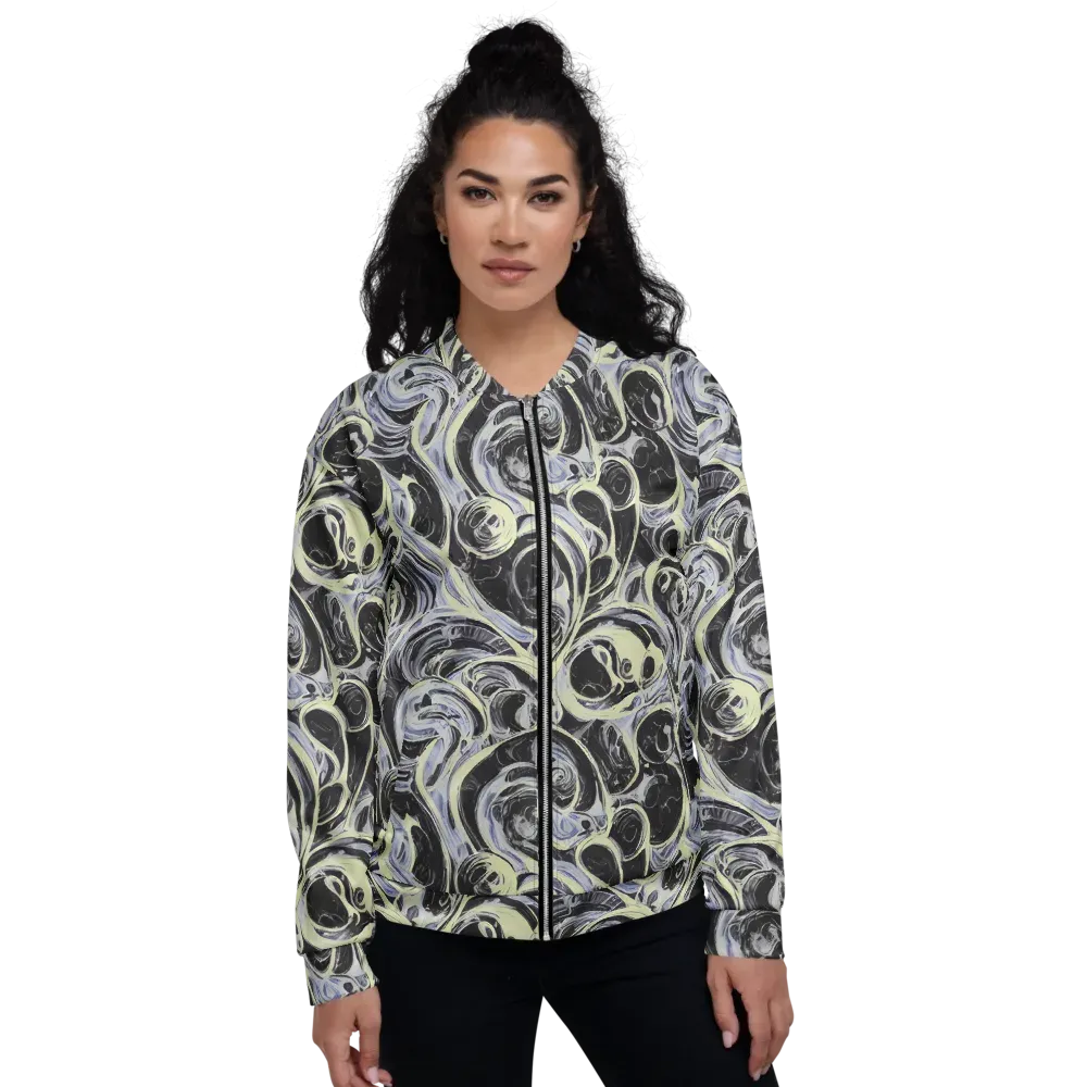 Moonlit Melt on Bomber Jacket — Front