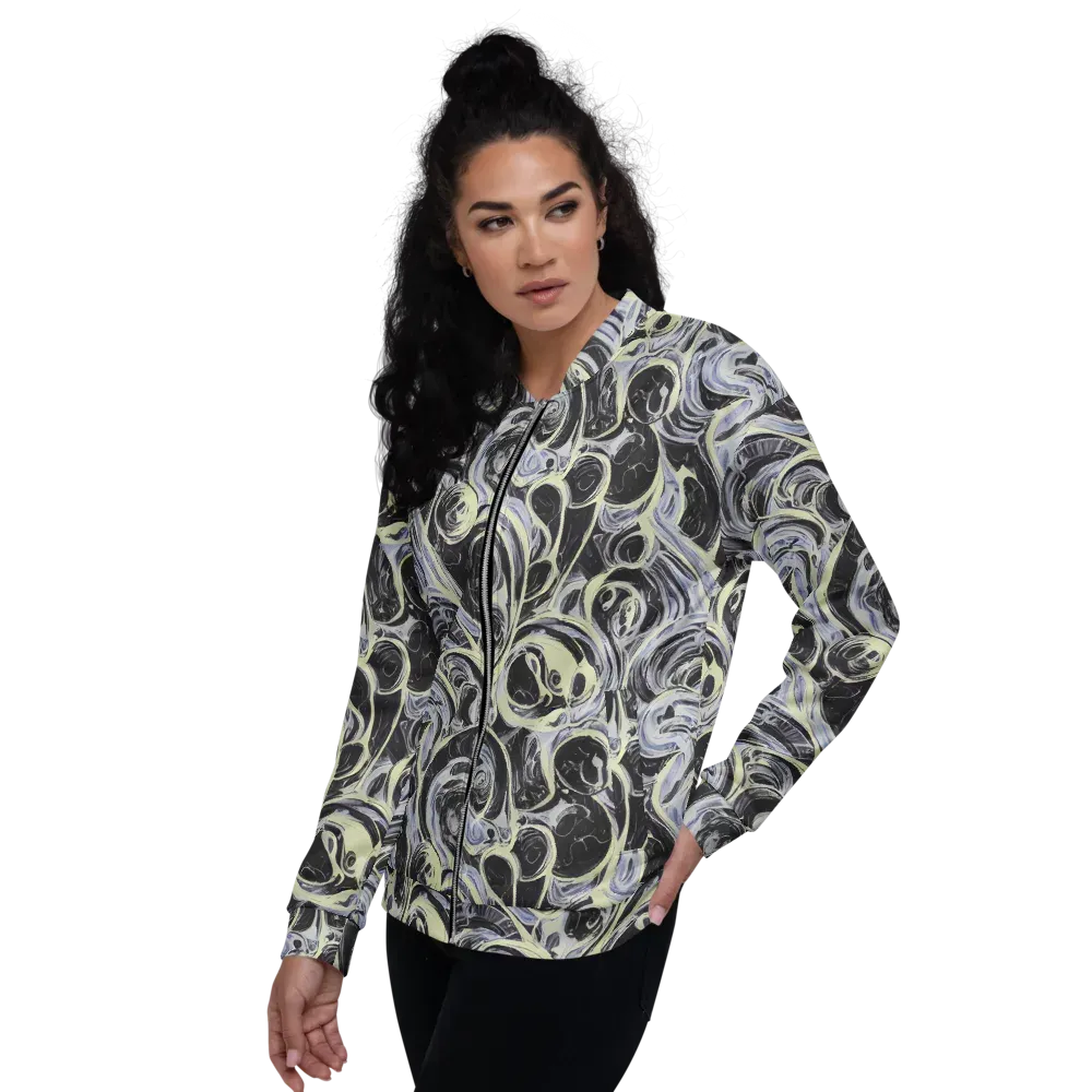 Moonlit Melt on Bomber Jacket — Left