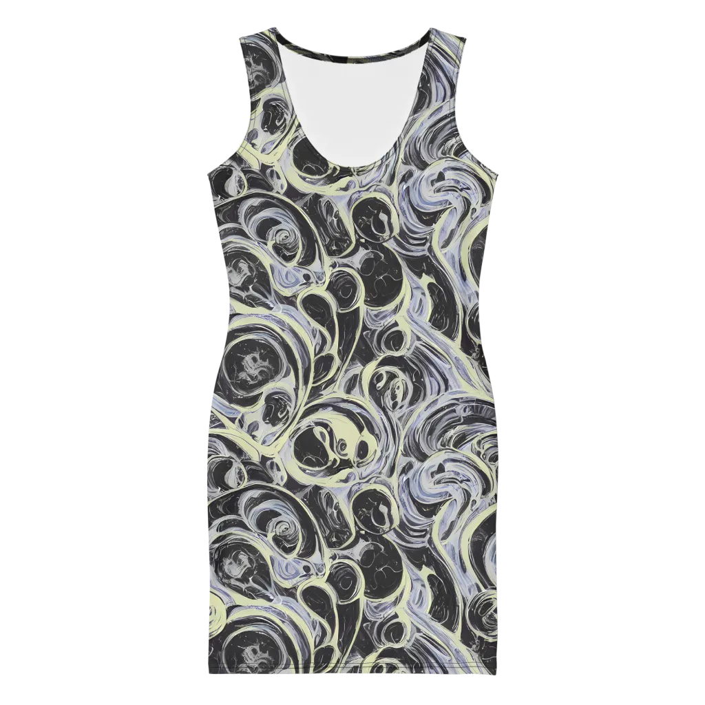 Moonlit Melt on Bodycon Dress — Front