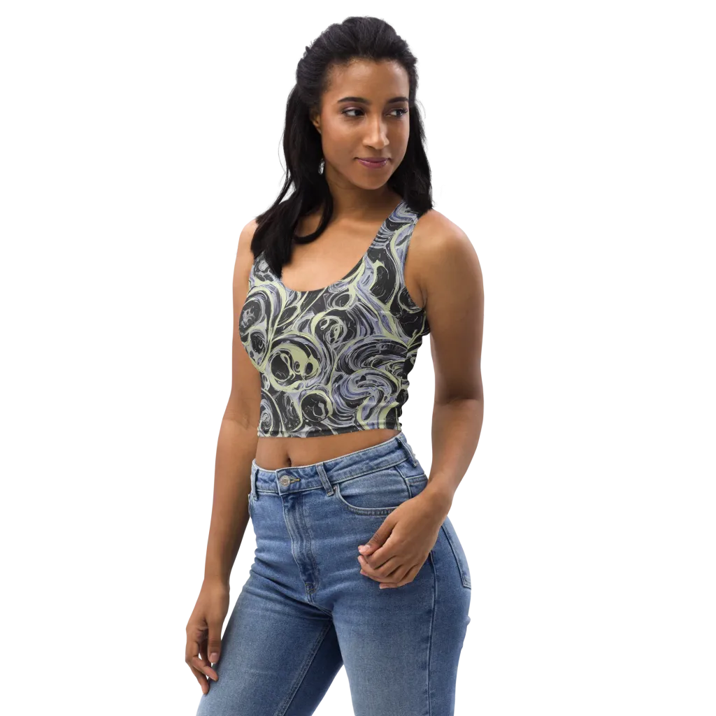 Moonlit Melt on Crop Top — Left Front