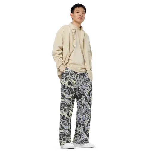 Moonlit Melt on a Wide-Leg Pants