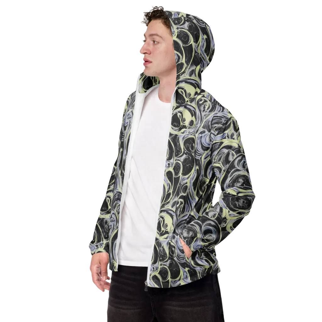 Moonlit Melt on Men's Windbreaker — Left Front
