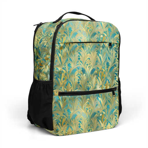 Turquoise Plumage on a Utility Backpack