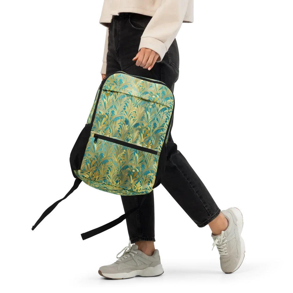 Turquoise Plumage on Utility Backpack — Front