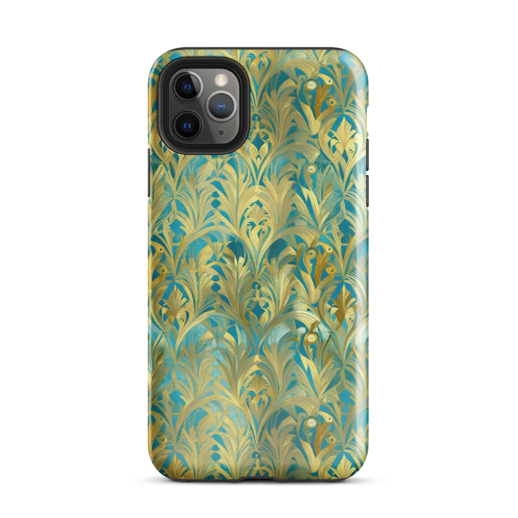 Turquoise Plumage on Tough Case for iPhone® — Front