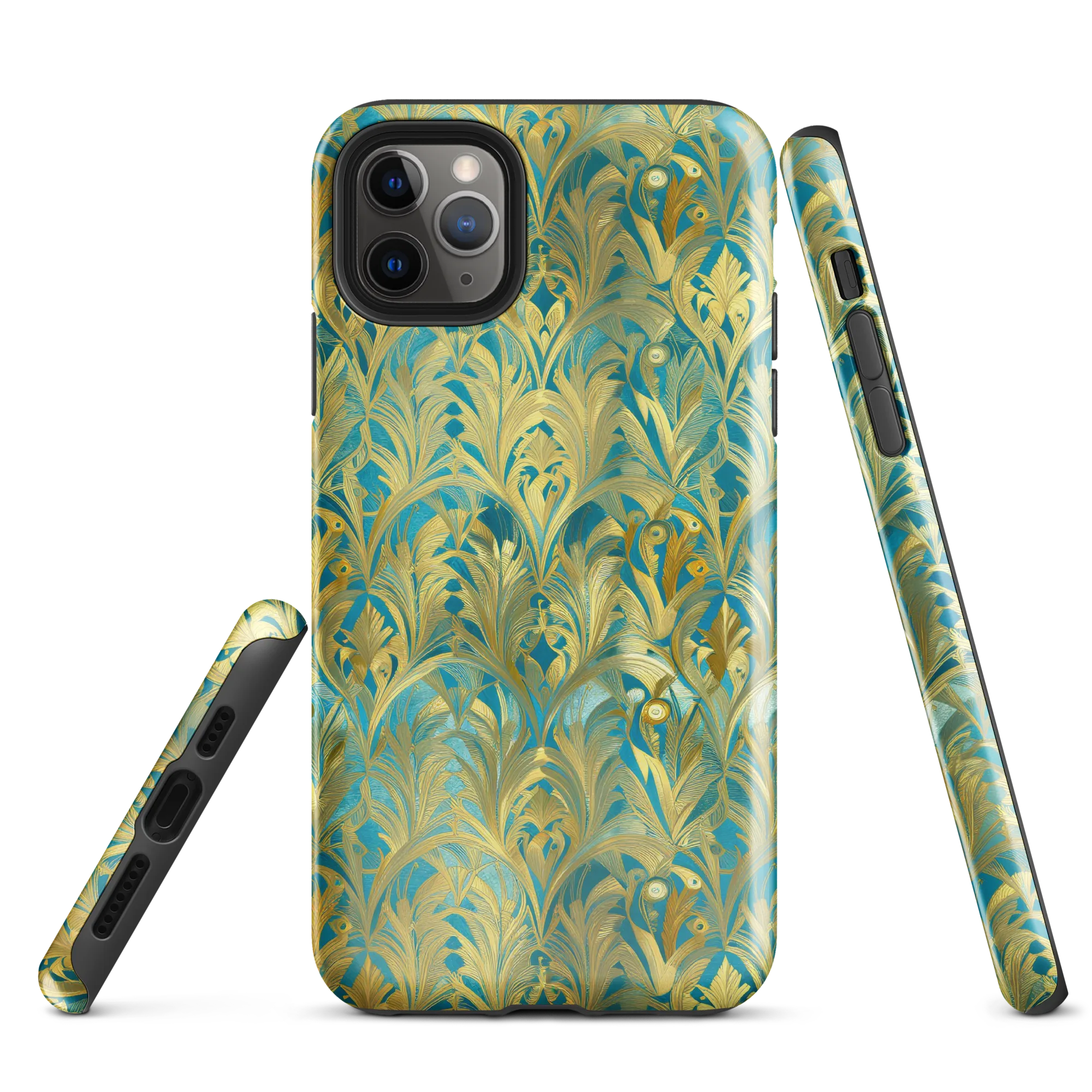 Turquoise Plumage on Tough Case for iPhone® — Front